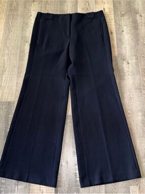 LOFT navy blue Wide-Leg Dress Pants size 14 Kate fit